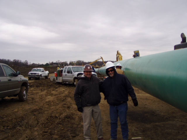 John Ballard and Bill King on site at the Rockies Express Pipeline